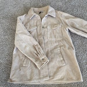 Divided corduroy jacket